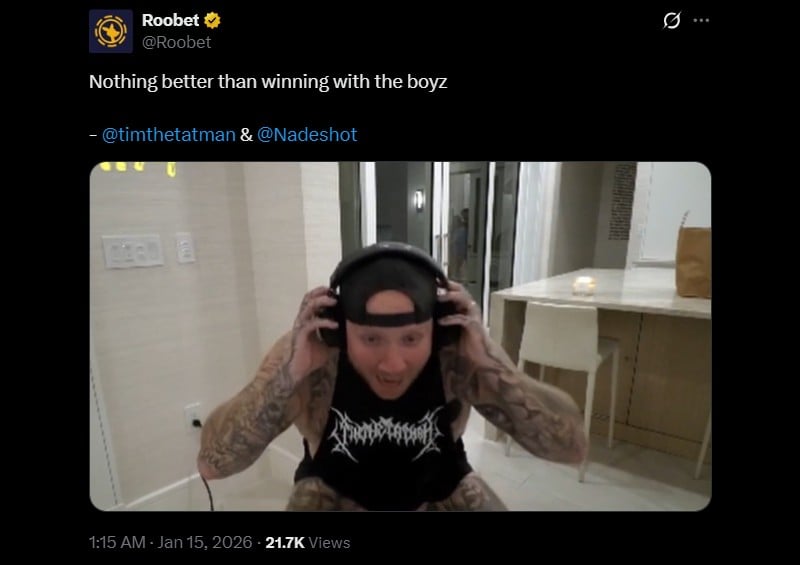 Twitter Tim x Nadeshot 200K Roulette Win